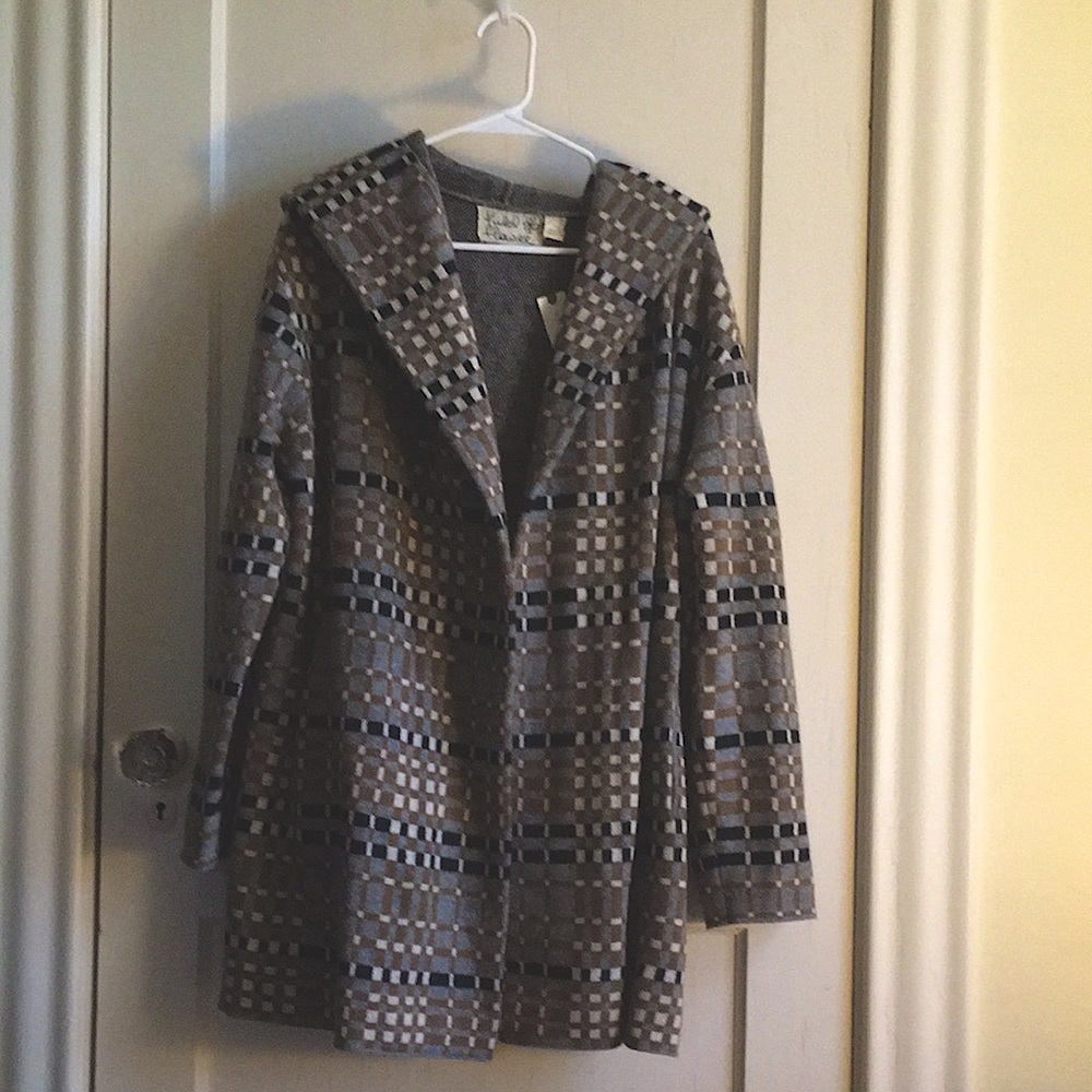 Anthropologie Sweater Coat w/ hood & pockets NWT!!